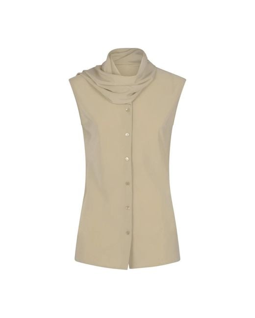 Alberta Ferretti Natural Blouses