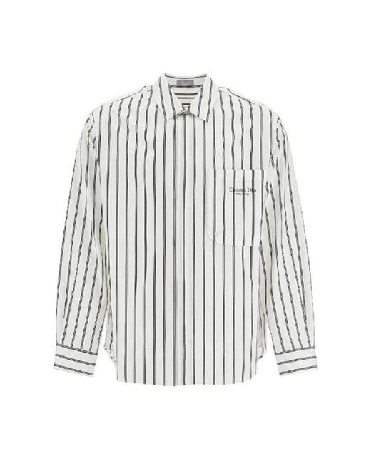 Dior White Casual Shirts for men