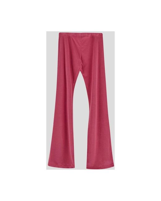 Balenciaga Red Baumwoll wide leg jogger hose
