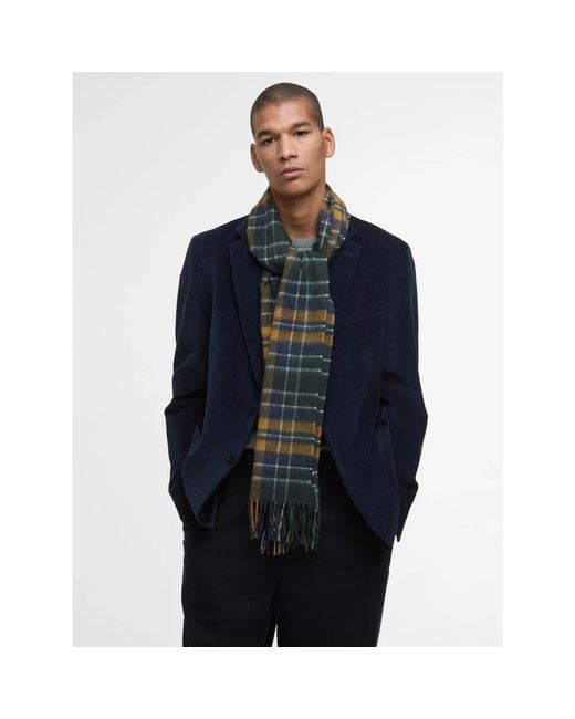 Barbour Black Winter Scarves for men