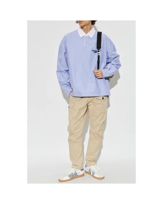 Polo Shirts DSquared² de hombre de color Blue