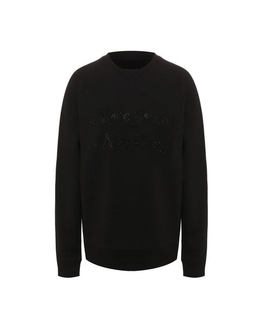 Marc Jacobs Black The Rhinestone Logo Sweatshirt