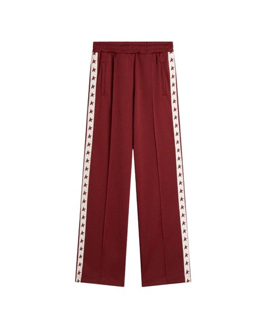 Golden Goose Deluxe Brand Red Wide Trousers