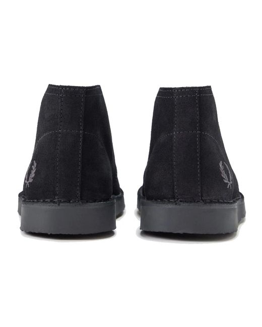 Fred Perry Blue Lace-Up Boots for men