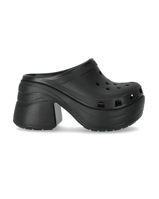 CROCSTM Sirene Hakklomp Met Perforaties in het Black