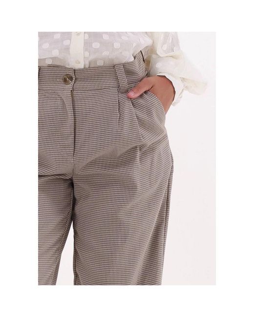 Modström Broeken ,Veelkleurig ,Polyester Atticus Check Broek in het Gray