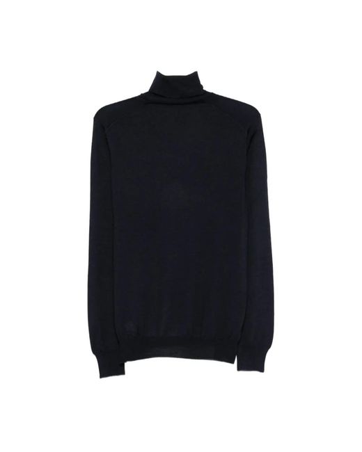 Barba Napoli Black Turtlenecks for men