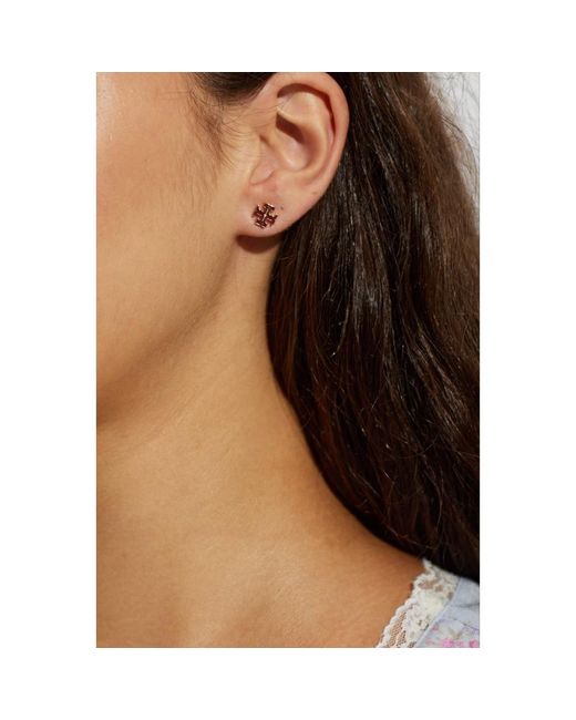 Tory Burch Red Emaille-Logo-Stecker