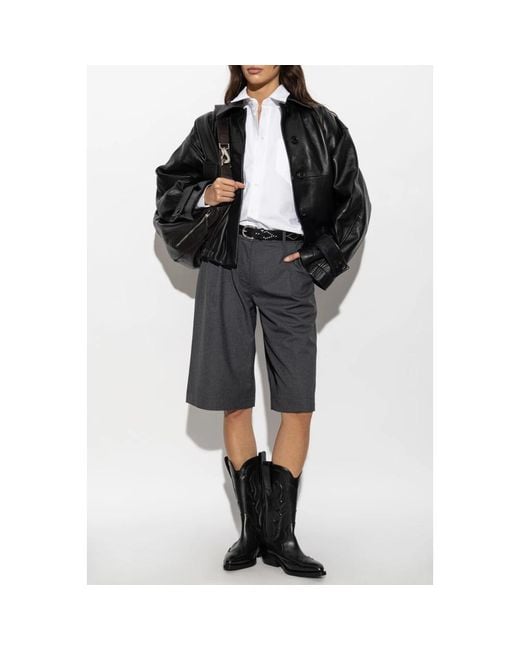 Samsøe & Samsøe Saharper Pleat Shorts in het Gray