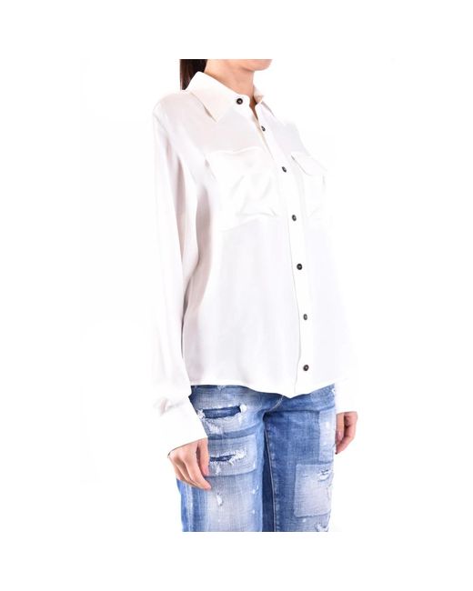 DSquared² White Stilvolle hemden für männer und frauen