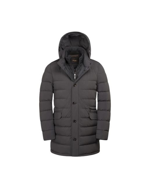 Moorer Black Down Jackets for men