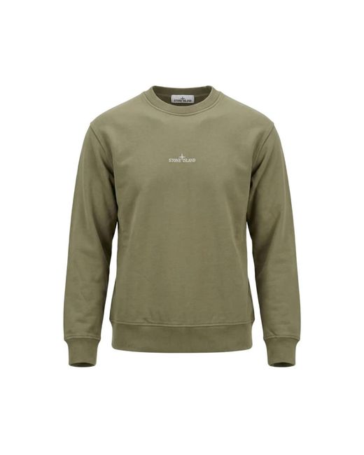 Stone Island Green Sweatshirts for men
