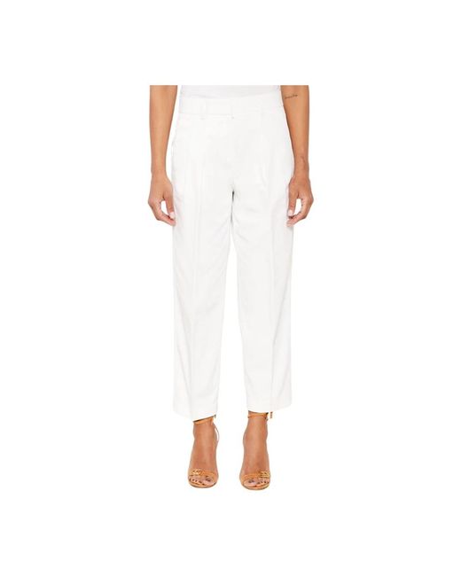 Michael Kors White Slim-Fit Trousers
