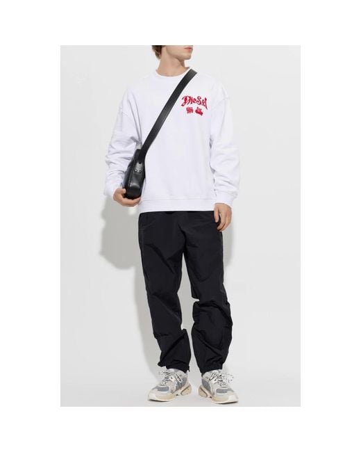 DIESEL White Sweatshirts for men