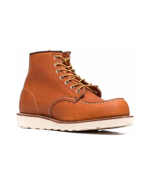 Red Wing Brown Lace-Up Boots for men