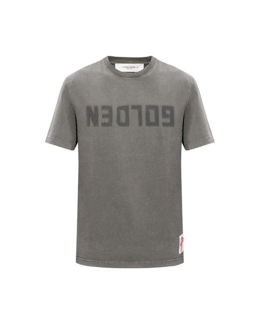 Golden Goose Deluxe Brand Gray T-Shirts for men