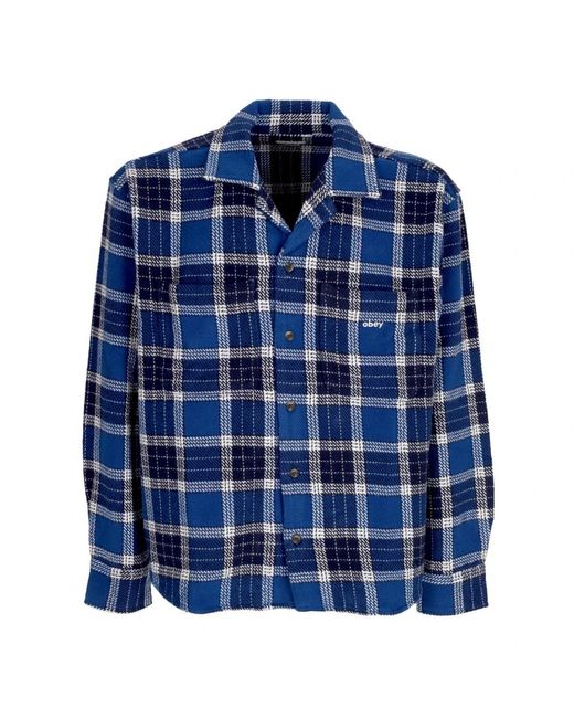 Obey Blue Casual Shirts for men