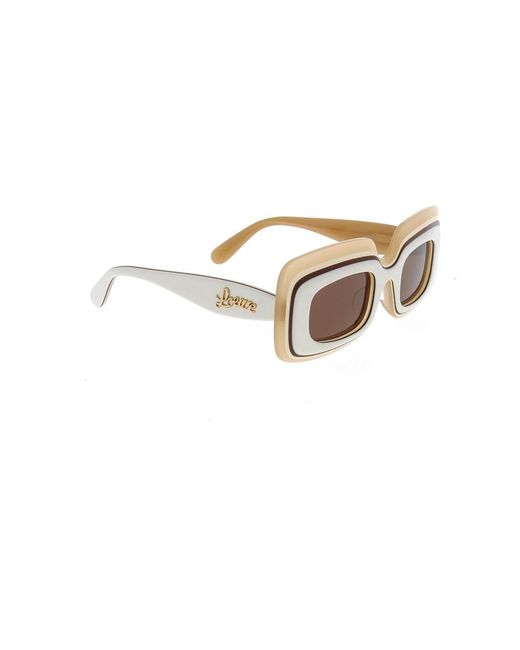 Loewe Accessoires ,Veelkleurig ,Stijlvolle Zonnebril in het White