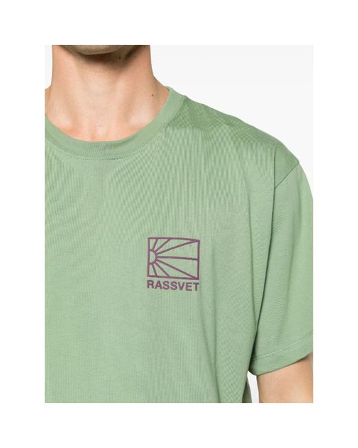 Rassvet (PACCBET) Mini logo grünes t-shirt in Green für Herren