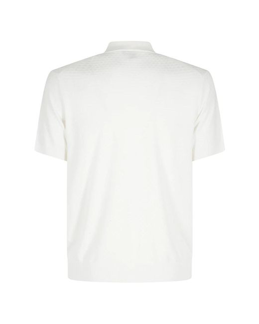 Paolo Pecora White Polo Shirts for men