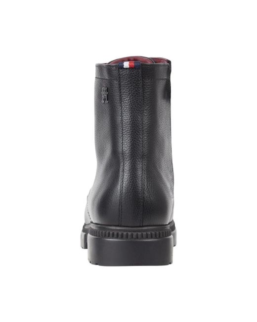 Tommy Hilfiger Lace-Up Boots in het Black voor heren