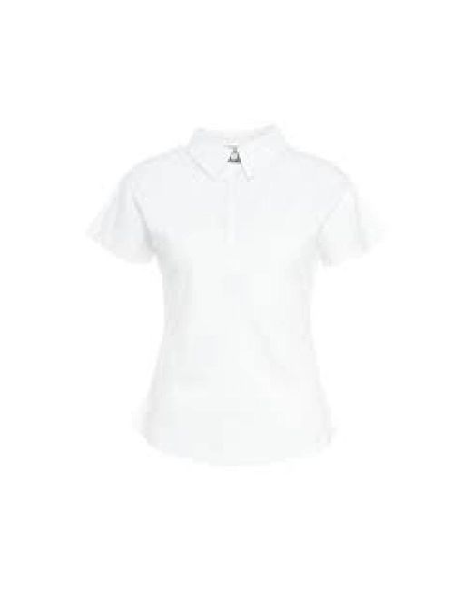 Herno Overhemden ,Wit ,Katoen Witte Monogram Polo Shirt Met Logo in het White