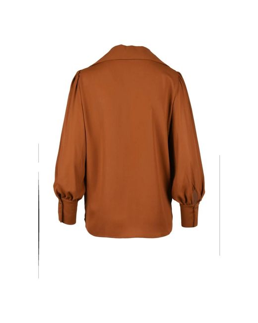 Think! Polyester Blouse Model: Blusa in het Brown