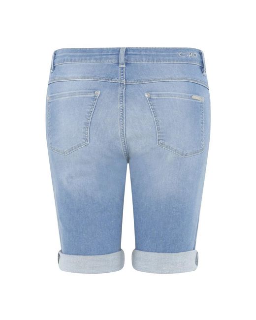 Cro Blue Denim Shorts