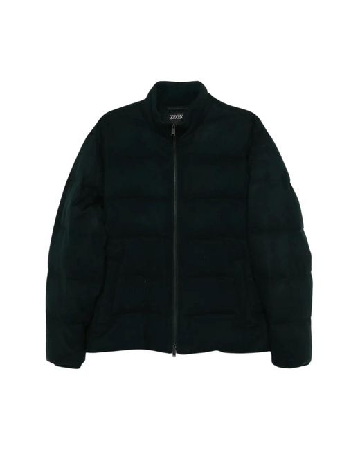 Zegna Black Winter Jackets for men