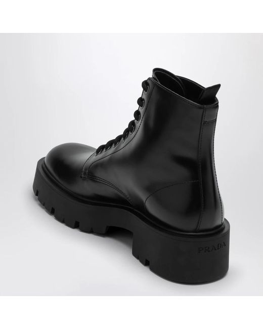 Lace-Up Boots Prada de hombre de color Black