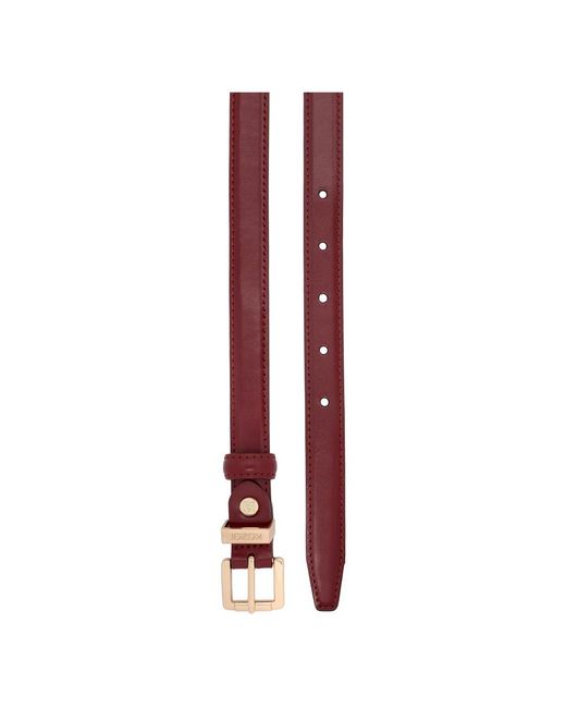 Kazar Red Ledergürtel Mit Silberschnalle