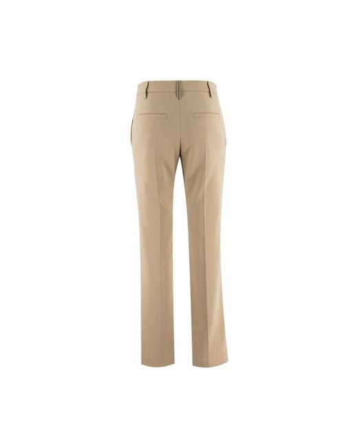 Brunello Cucinelli Natural Slim-Fit Trousers