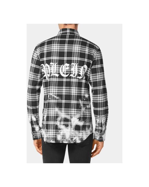 Philipp Plein Black Casual Shirts for men