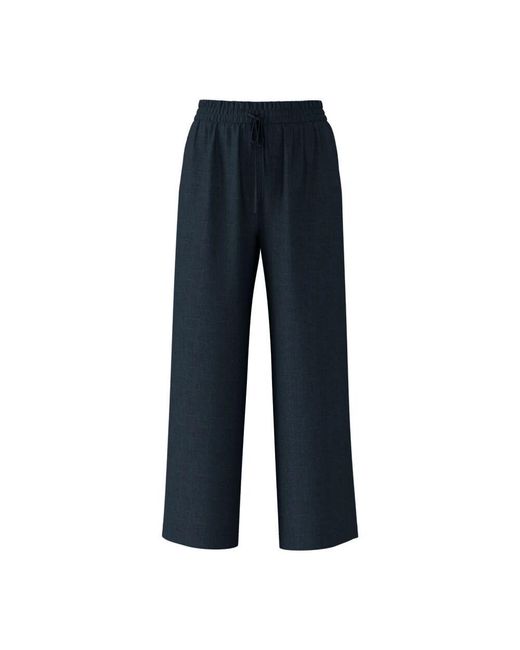 SELECTED Blue Dunkelblaue Leinen Lange Hose
