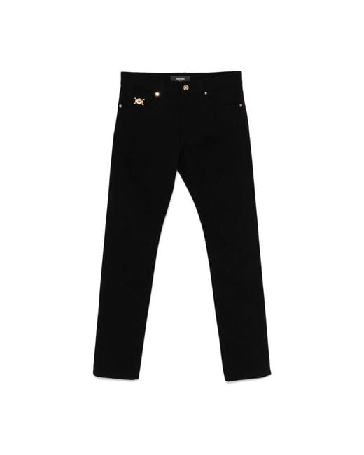 Slim-Fit Jeans Versace pour homme en coloris Black