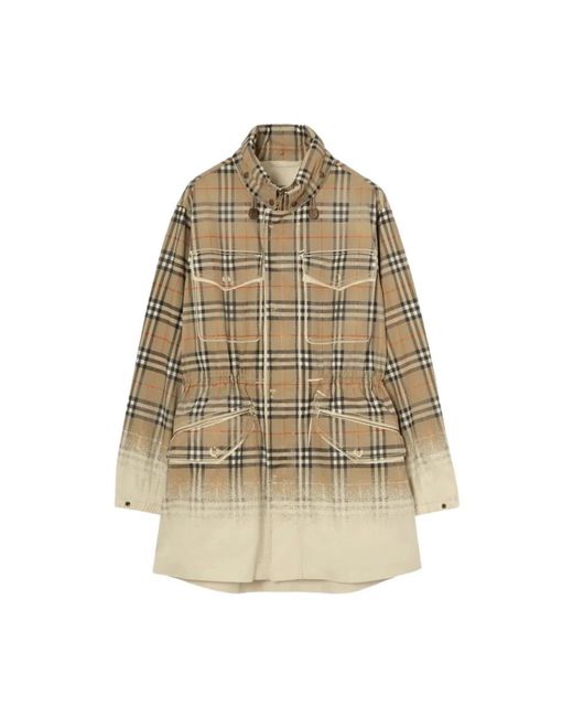 Burberry M Parka Jas in het Natural voor heren