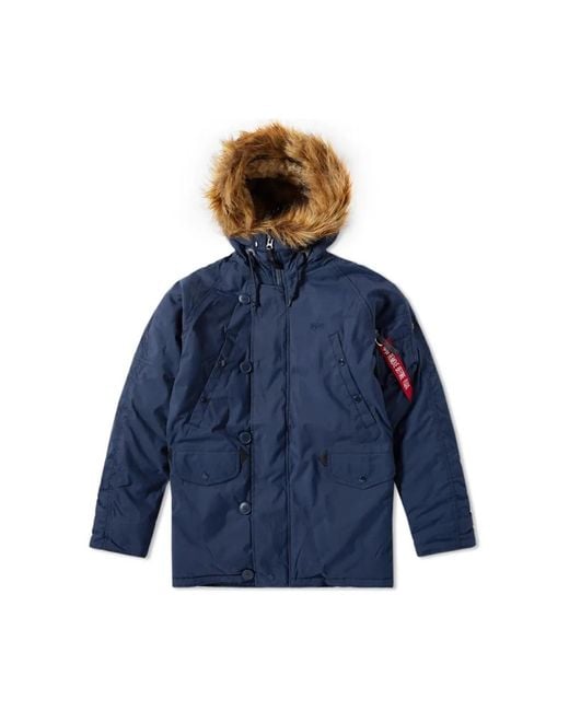 Alpha Industries Blue Winter Jackets for men