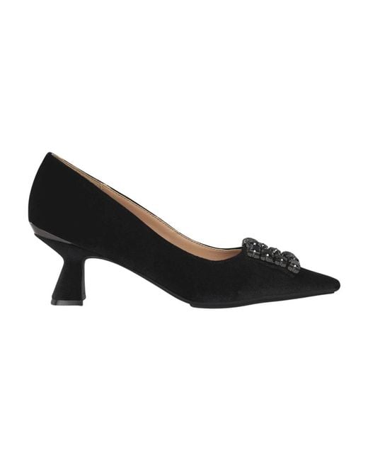 Alma En Pena. Black Pumps Mit Eckiger Spitze