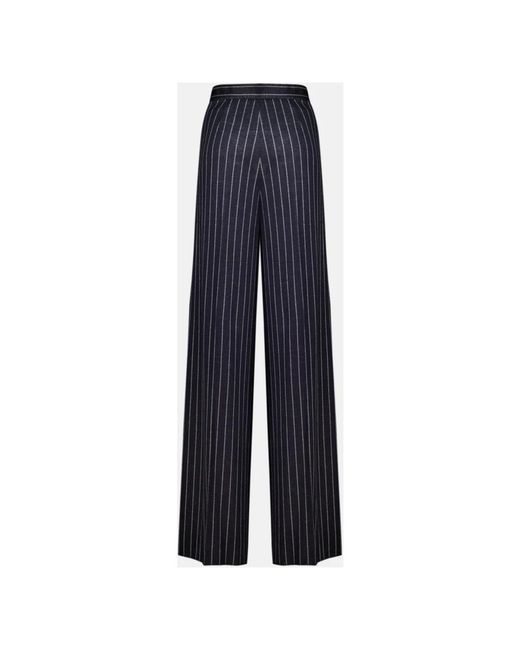 Max Mara Blue Wide Trousers
