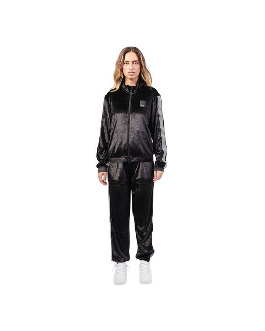 Emporio Armani Black Schwarze kleider mit durchgehendem reißverschluss