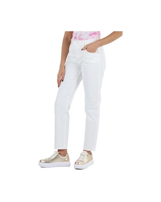 Replay White Straight Jeans