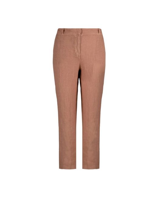 Pantalones chinos de lino verano Bomboogie de color Brown
