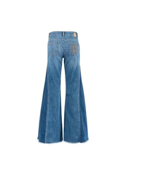 Nenette Blue Wide Jeans