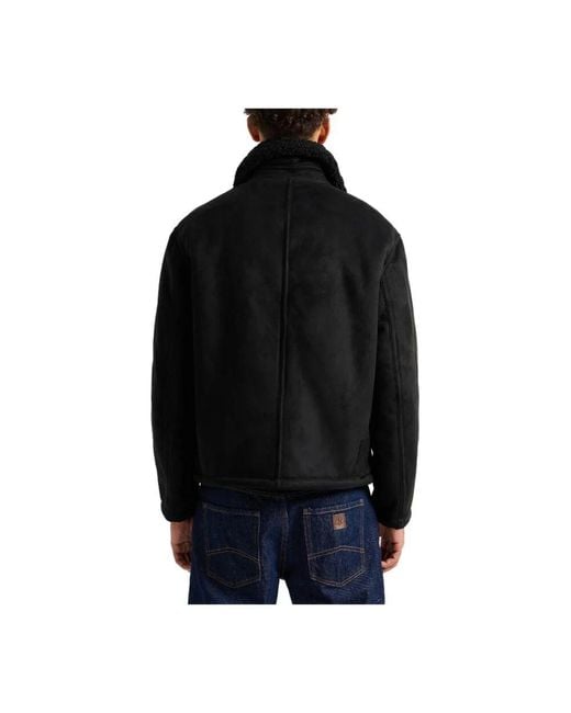 ARMANI EXCHANGE Eco pelz und montons jacke in Black für Herren