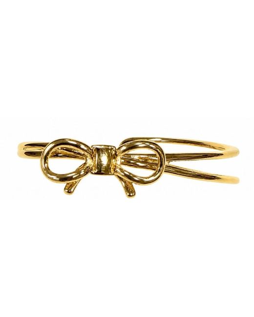 Ferragamo Metallic Br Bow Bracelet