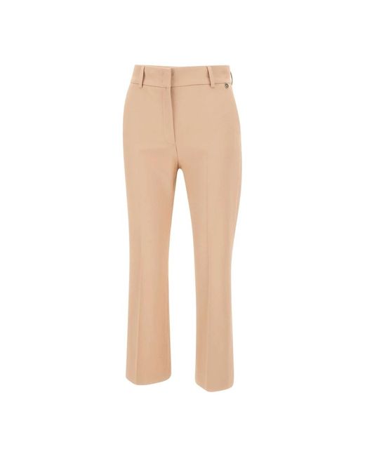 Pantalones cortos de tela elástica camel Liu Jo de color Natural