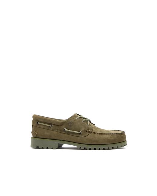 Timberland Green Laced Shoes for men