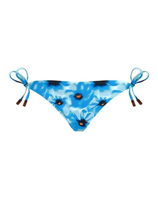 Vilebrequin Badmode ,Blauw ,Side Tie Bikini Bottom Poppies in het Blue