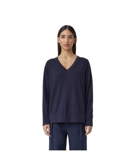 Closed V-Neck Knitwear in het Blue