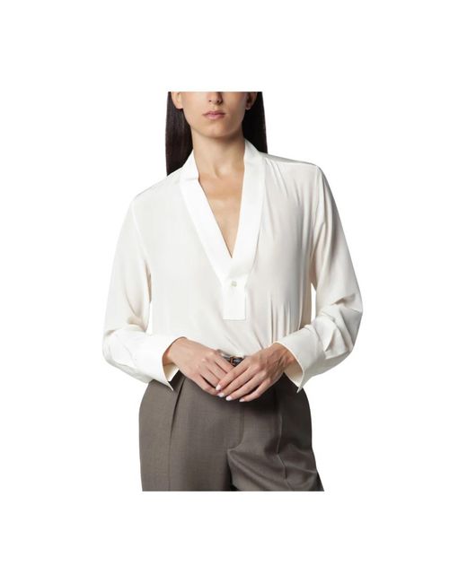 Victoria Beckham White Blouses
